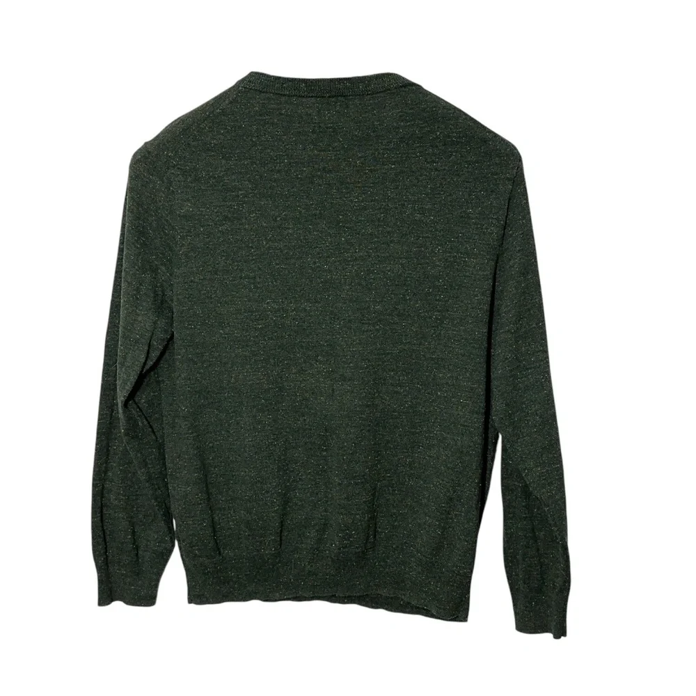 Knit for J Crew Cotton Silk Bld Sweater Mens XL Vintage Knit Polo Preppy